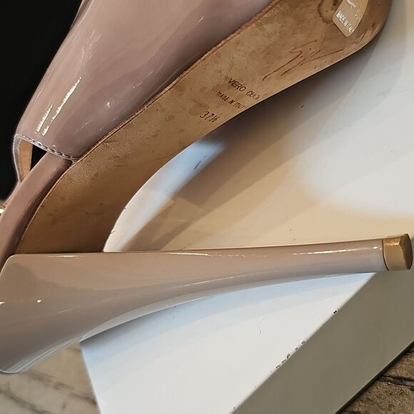 Giuseppe Zanotti Size 7.5 Nude Peep Toe Platform Heels 37.5 - Picture 13 of 15